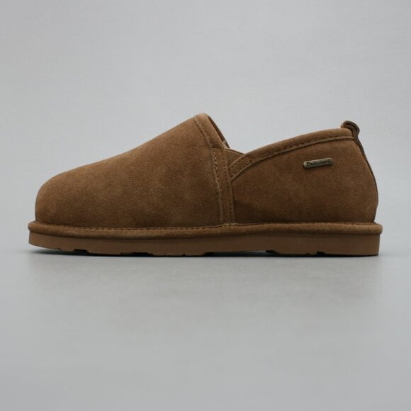 Bearpaw Men's 9 Maddox Hickory II Brown Suede Wool Slip-on House Shoes Slippers - Picture 3 of 11